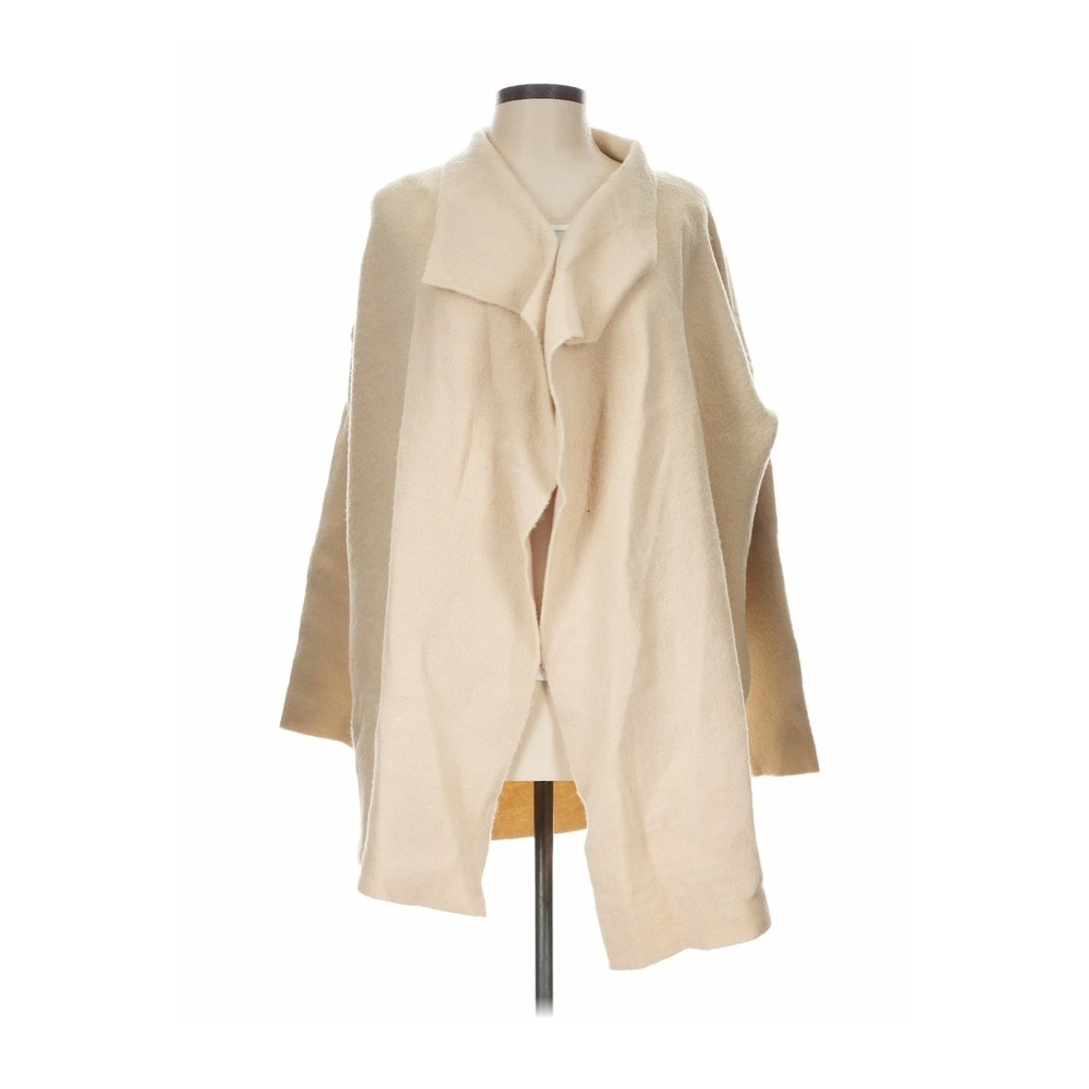 Baltic Born Cardigan Wrap L/XL Cream Draped Open Front New NWT Ellison Lapel